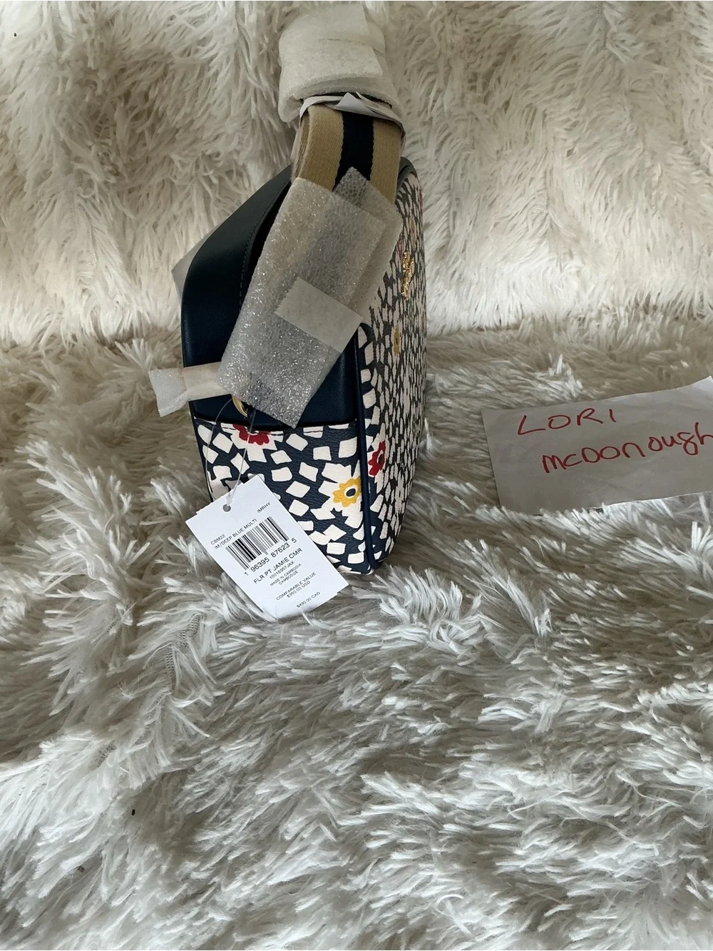 Coach Navy Floral Jamie Camera Crossbody